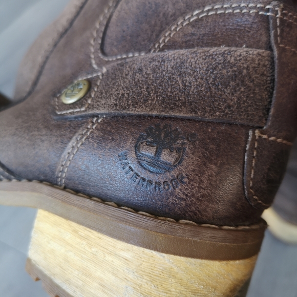 Timberland Waterproof Quilted Earthkeeper Slip On Mid Calf Boot Womens Brown 7.5 - Picture 9 of 16